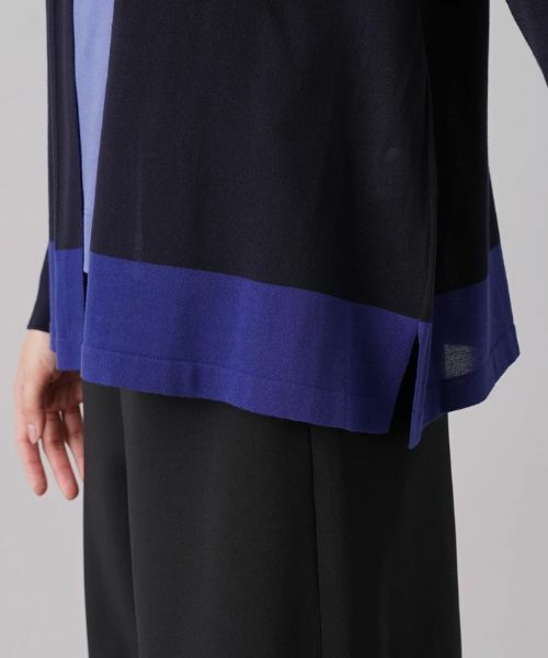 Leilian / レリアン カーディガン・ボレロ | 配色ヘムトッパーカーディガン | 詳細7