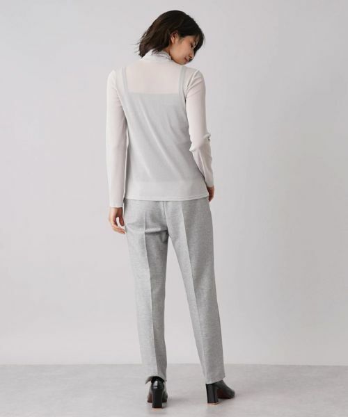 Leilian / レリアン カットソー | シアーハイネックトップス | 詳細13