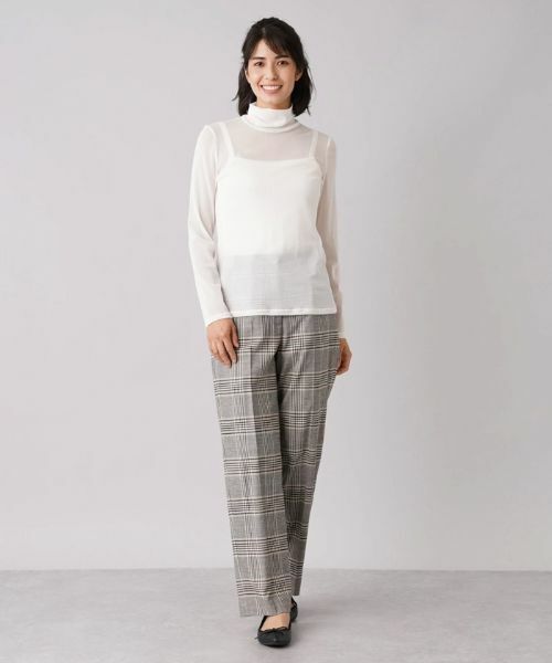 Leilian / レリアン カットソー | シアーハイネックトップス | 詳細14