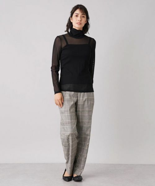 Leilian / レリアン カットソー | シアーハイネックトップス | 詳細17