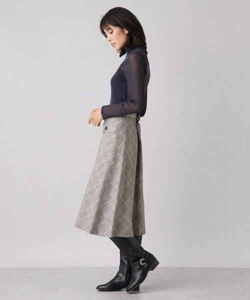 Leilian / レリアン カットソー | シアーハイネックトップス | 詳細2