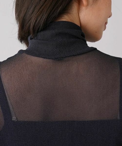 Leilian / レリアン カットソー | シアーハイネックトップス | 詳細8