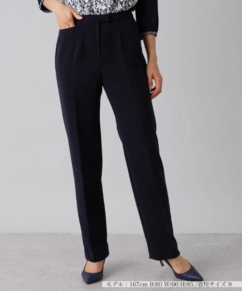 Leilian / レリアン その他パンツ | 【ベーシック】コンフォートストレッチパンツ(ネイビー)