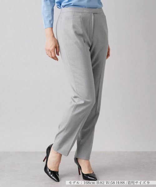 Leilian / レリアン その他パンツ | コンフォートストレッチパンツ(ライトグレー)