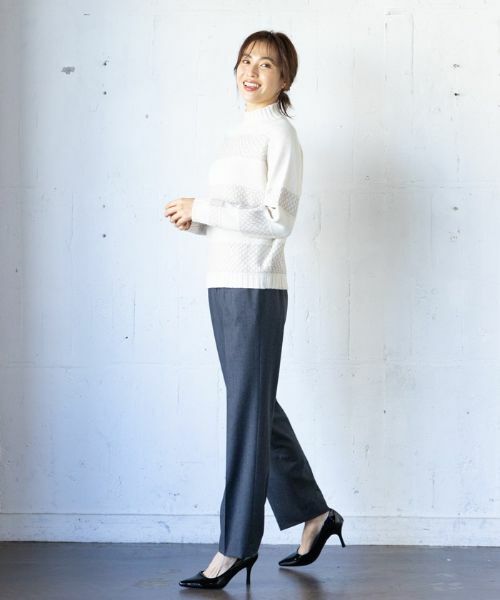 Leilian / レリアン その他パンツ | ウールストレッチパンツ | 詳細1