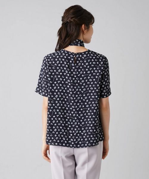 Leilian / レリアン シャツ・ブラウス | リボンベルト付きイニシャルロゴブラウス【ROCHAS Premiere】 | 詳細6