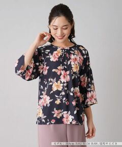 Leilian / レリアン シャツ・ブラウス | フラワープリントブラウス【ROCHAS Premiere】