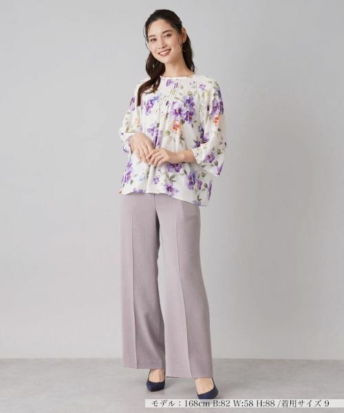 Leilian / レリアン シャツ・ブラウス | フラワープリントブラウス【ROCHAS Premiere】 | 詳細4