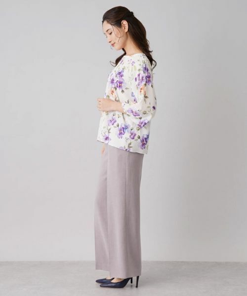 Leilian / レリアン シャツ・ブラウス | フラワープリントブラウス【ROCHAS Premiere】 | 詳細5