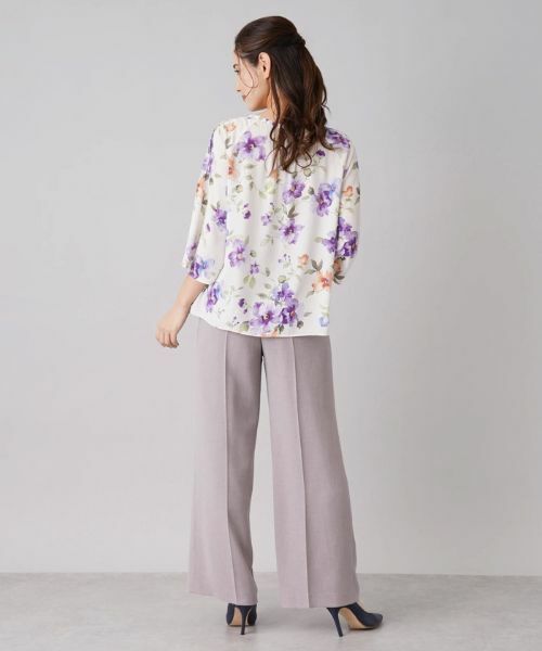 Leilian / レリアン シャツ・ブラウス | フラワープリントブラウス【ROCHAS Premiere】 | 詳細6