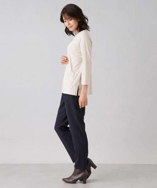 Leilian / レリアン ニット・セーター | 柄編みニット切替プルオーバー | 詳細13