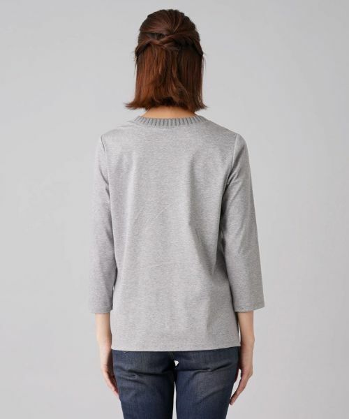 Leilian / レリアン ニット・セーター | 柄編みニット切替プルオーバー | 詳細6