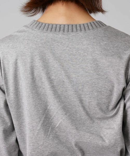 Leilian / レリアン ニット・セーター | 柄編みニット切替プルオーバー | 詳細8