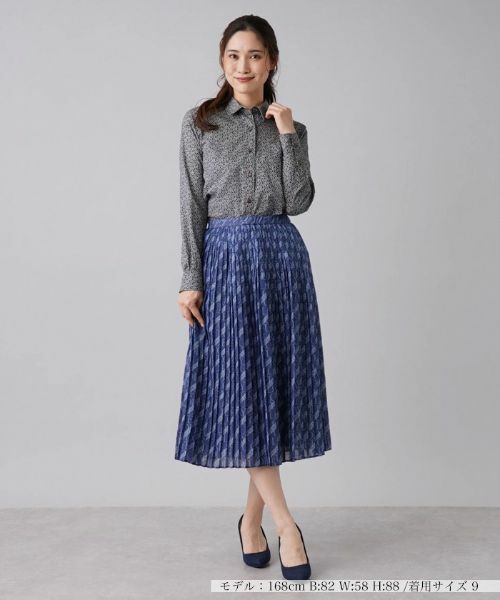 Leilian / レリアン シャツ・ブラウス | 総柄プリントシャツ | 詳細1