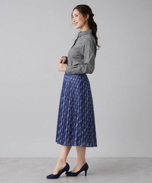 Leilian / レリアン シャツ・ブラウス | 総柄プリントシャツ | 詳細2