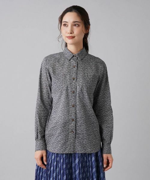 Leilian / レリアン シャツ・ブラウス | 総柄プリントシャツ | 詳細4