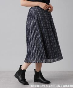 Leilian / レリアン ロング・マキシ丈スカート | 総柄プリーツスカート