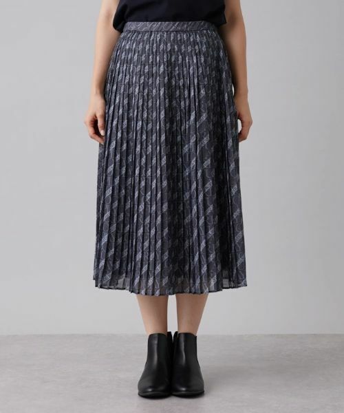 Leilian / レリアン ロング・マキシ丈スカート | 総柄プリーツスカート | 詳細4