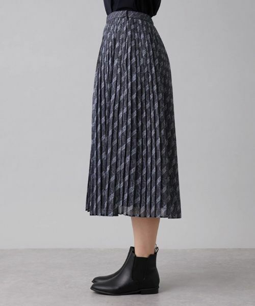 Leilian / レリアン ロング・マキシ丈スカート | 総柄プリーツスカート | 詳細5