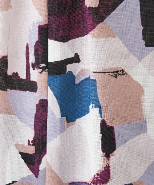 Leilian / レリアン シャツ・ブラウス | ジオメトリック柄チュニックブラウス | 詳細11