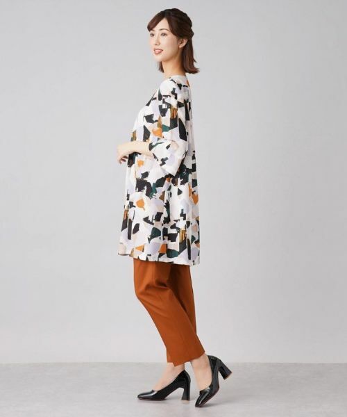 Leilian / レリアン シャツ・ブラウス | ジオメトリック柄チュニックブラウス | 詳細2