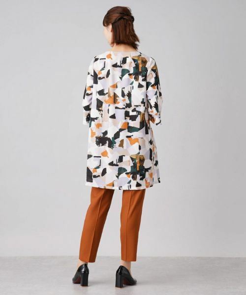 Leilian / レリアン シャツ・ブラウス | ジオメトリック柄チュニックブラウス | 詳細3