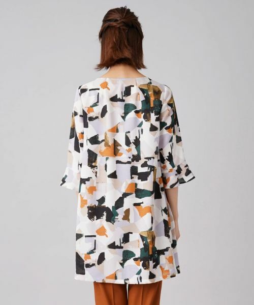 Leilian / レリアン シャツ・ブラウス | ジオメトリック柄チュニックブラウス | 詳細6