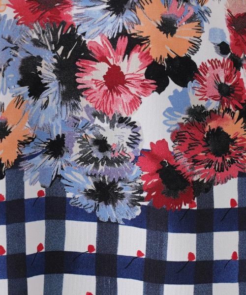 Leilian / レリアン カットソー | フラワー柄ボートネックカットソー | 詳細10