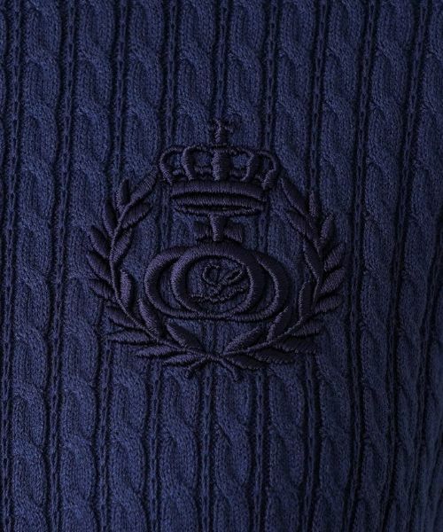 Leilian / レリアン ニット・セーター | ケーブルニット切替プルオーバー | 詳細11