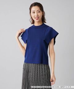 Leilian / レリアン ニット・セーター | カバーショルダー切替ニットプルオーバー