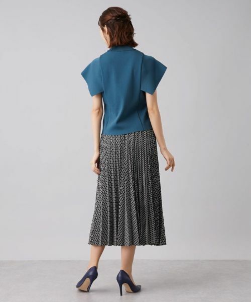 Leilian / レリアン ニット・セーター | カバーショルダー切替ニットプルオーバー | 詳細4