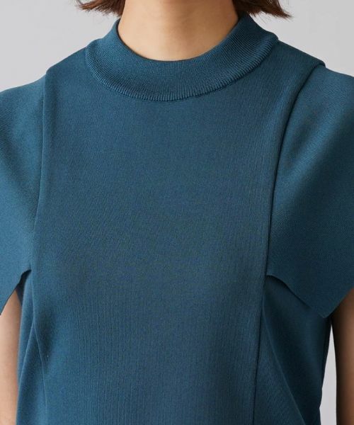Leilian / レリアン ニット・セーター | カバーショルダー切替ニットプルオーバー | 詳細8