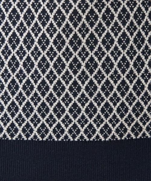 Leilian / レリアン テーラードジャケット | 幾何調ジャカードニットベスト | 詳細10