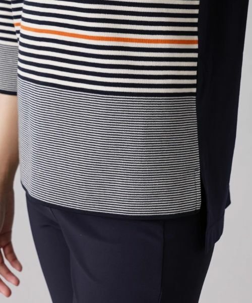 Leilian / レリアン ニット・セーター | マルチボーダー7分袖ニット | 詳細10