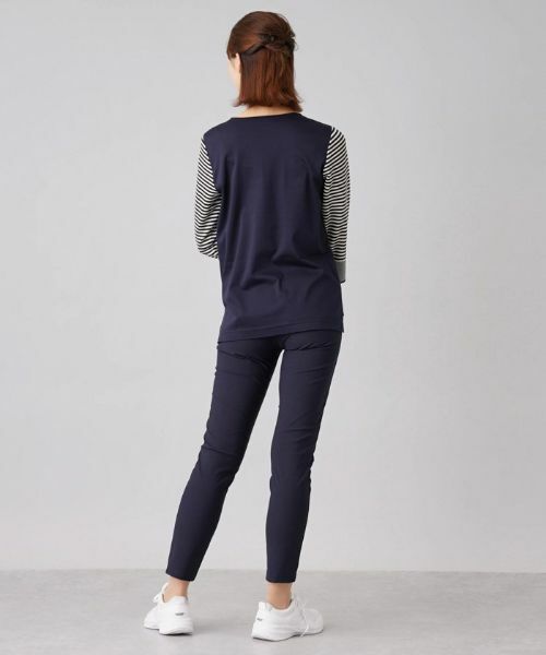 Leilian / レリアン ニット・セーター | マルチボーダー7分袖ニット | 詳細3