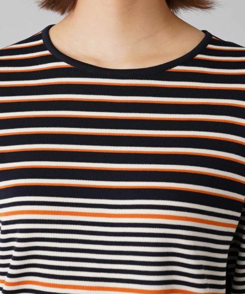 Leilian / レリアン ニット・セーター | マルチボーダー7分袖ニット | 詳細7