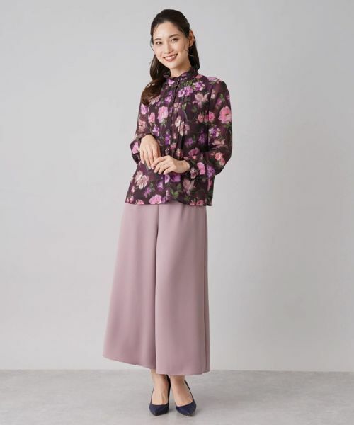 Leilian / レリアン シャツ・ブラウス | フラワー長袖ブラウス | 詳細1