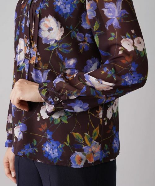 Leilian / レリアン シャツ・ブラウス | フラワー長袖ブラウス | 詳細12