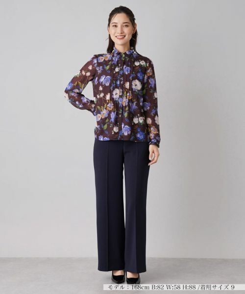 Leilian / レリアン シャツ・ブラウス | フラワー長袖ブラウス | 詳細4