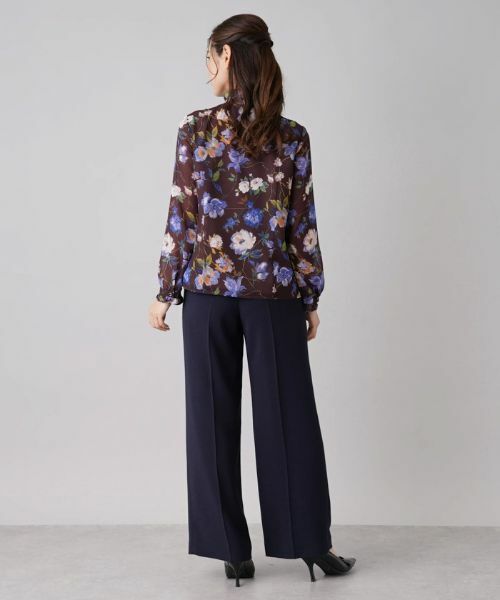 Leilian / レリアン シャツ・ブラウス | フラワー長袖ブラウス | 詳細6