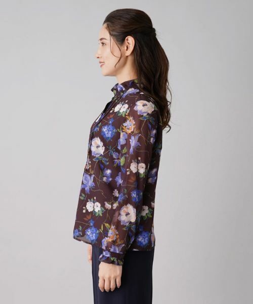 Leilian / レリアン シャツ・ブラウス | フラワー長袖ブラウス | 詳細8