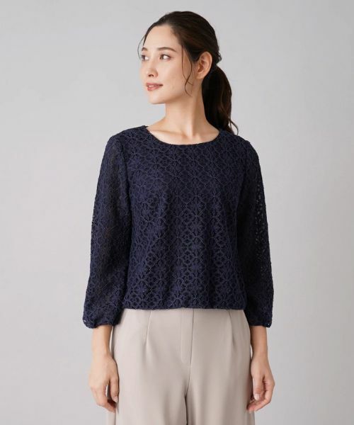 Leilian / レリアン シャツ・ブラウス | 7分袖レースブラウス【セレモニー】 | 詳細4