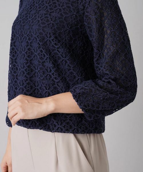 Leilian / レリアン シャツ・ブラウス | 7分袖レースブラウス【セレモニー】 | 詳細9