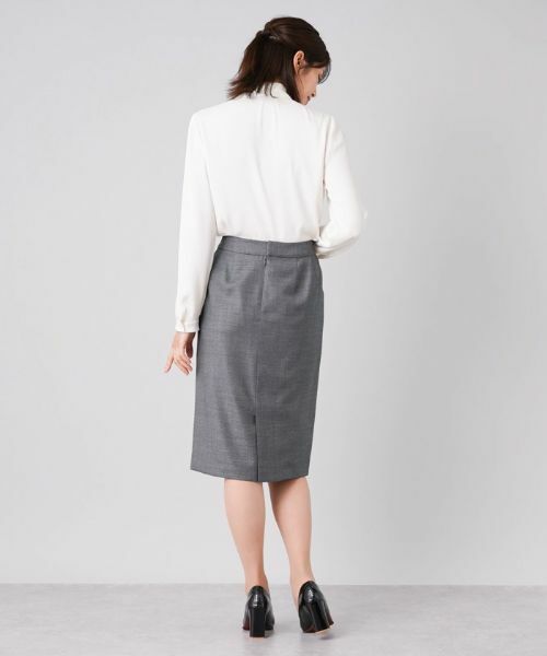 Leilian / レリアン ミニ・ひざ丈スカート | ミディタイトスカート【LORO PIANA】 | 詳細3