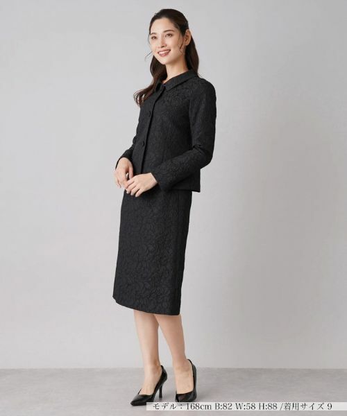 Leilian / レリアン セットアップ | 一枚着スーツ【セレモニー】(ブラック)