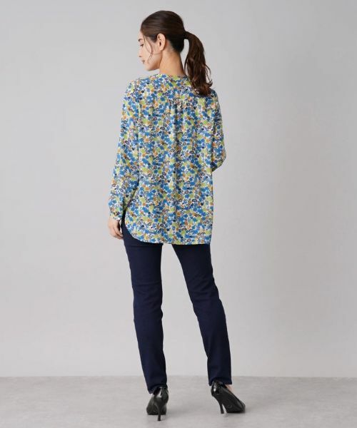 Leilian / レリアン シャツ・ブラウス | 小花柄チュニックブラウス | 詳細3