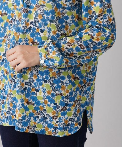 Leilian / レリアン シャツ・ブラウス | 小花柄チュニックブラウス | 詳細9