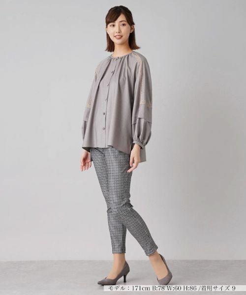 Leilian / レリアン その他パンツ | リバーシブルストレッチパンツ | 詳細1