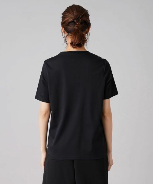 Leilian / レリアン シャツ・ブラウス | 3Dプリントフリルギンガム切替カットソー | 詳細6