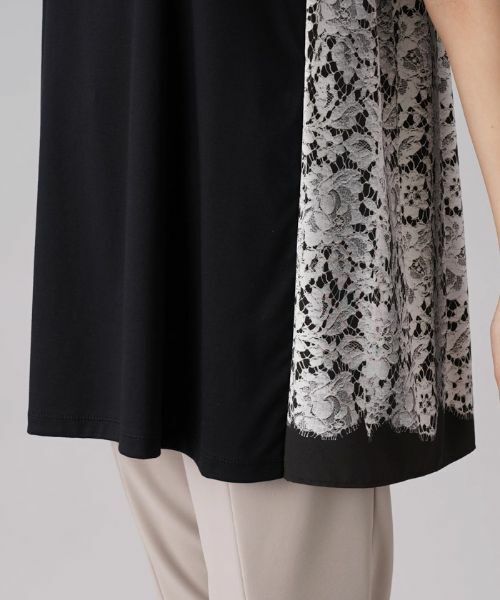 Leilian / レリアン シャツ・ブラウス | バックプリントレースカットソー | 詳細10